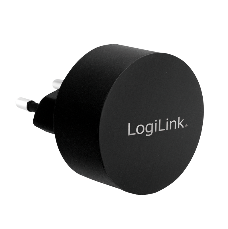 Logilink USB Steckdosenadapter 1port,10.5W,Fast Charging,sch