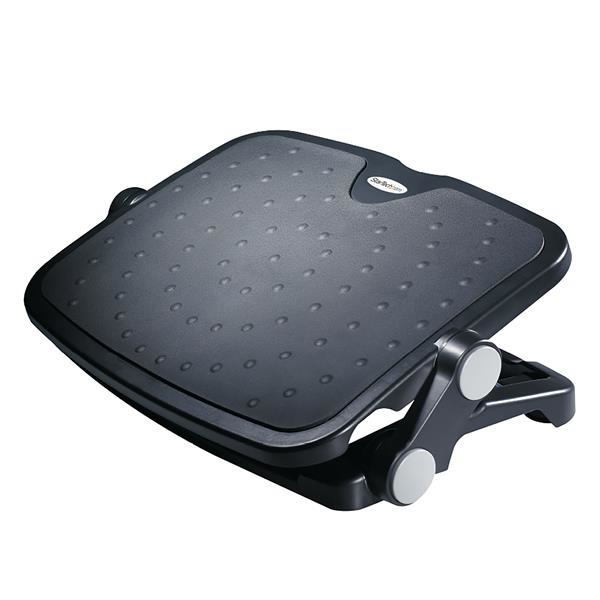 STARTECH.COM Under Desk Foot Rest - 18inch x 14inch Adjustable Height and Angle - Foot Stool - Footrest for Desk - Office Foot Rest