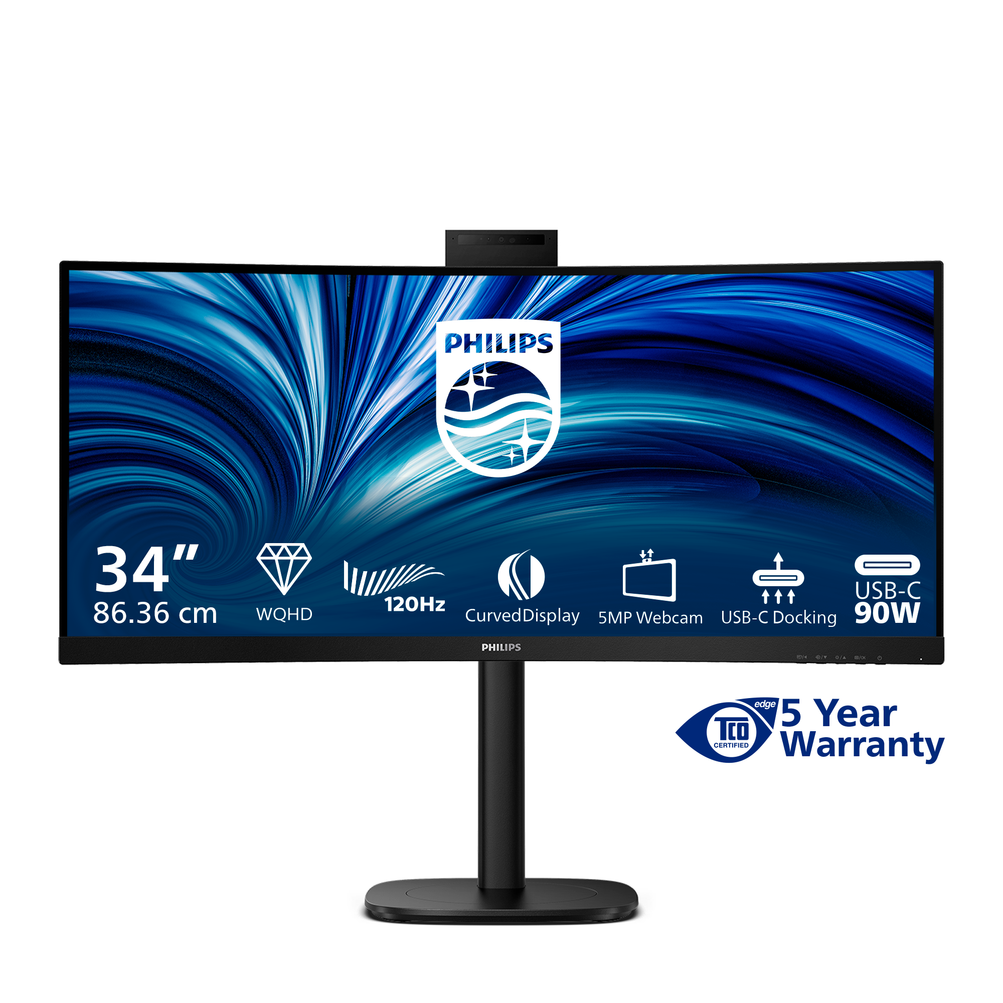 34B2U3600CH 34IN 86.36CM VA 3440X1440120HZ 4 MS 21.9 BLACK