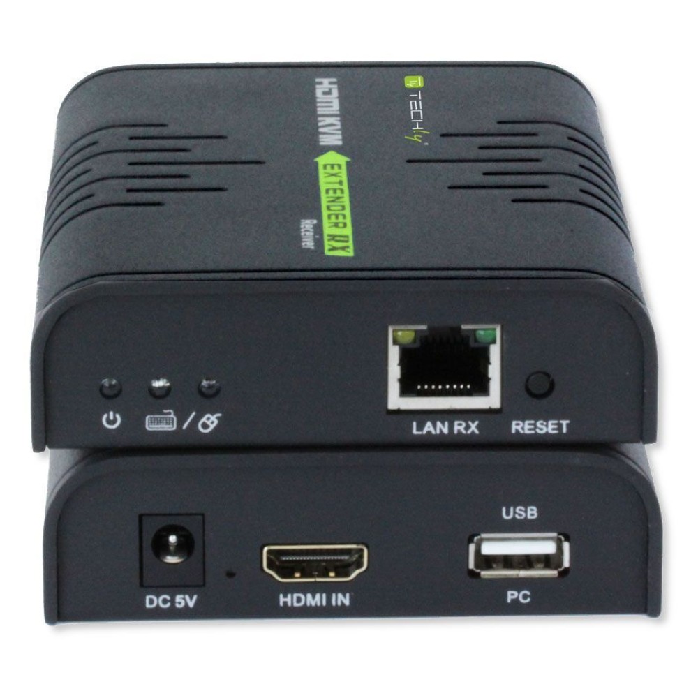 Techly HDMI KVM Extender über Netzwerkkabel, 120m