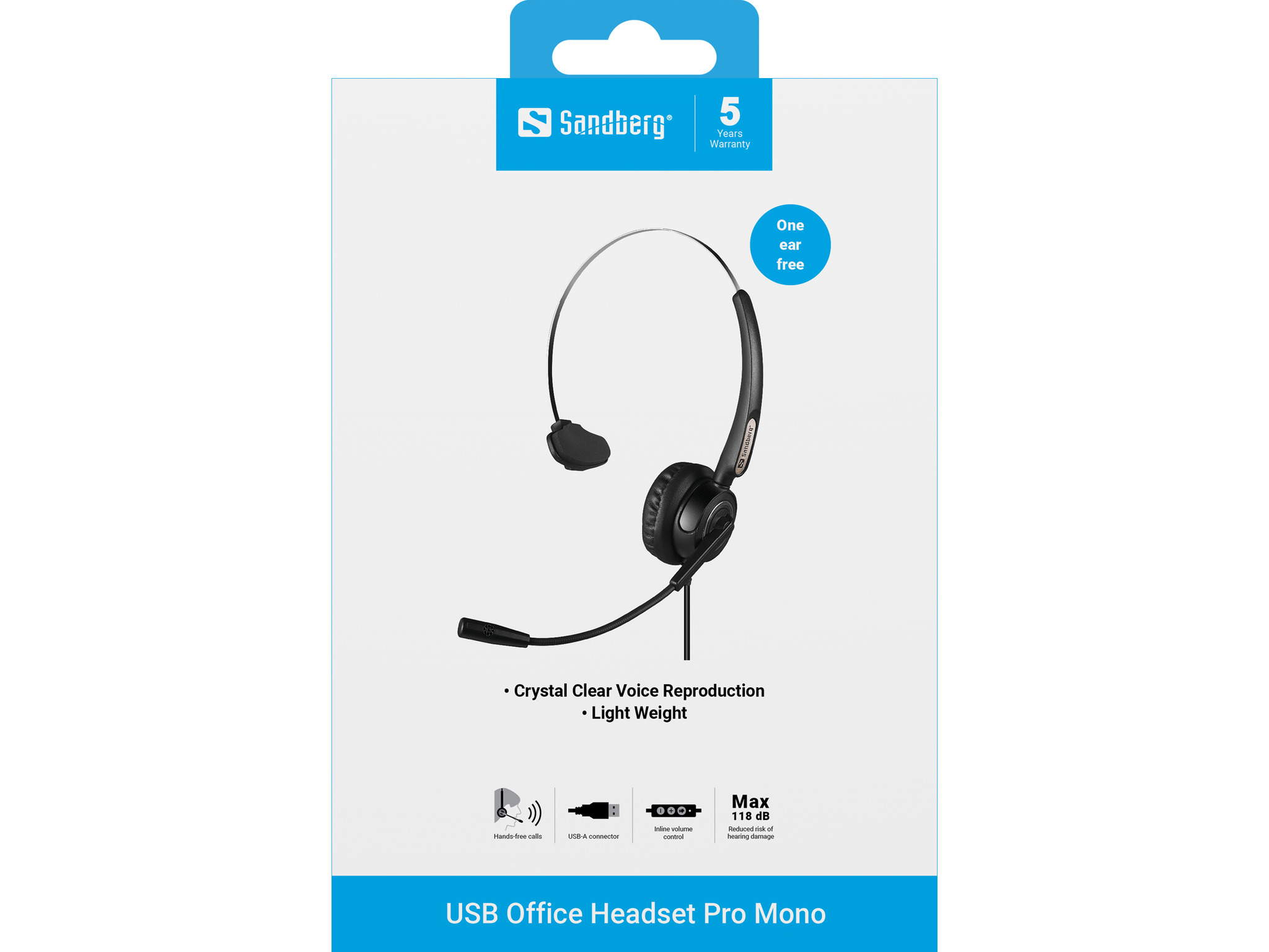 SANDBERG USB Office Headset Pro Mono