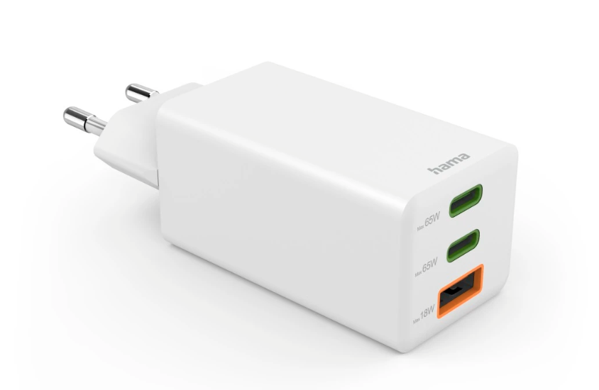 hama GaN-Ladeadapter weiß, 65 Watt