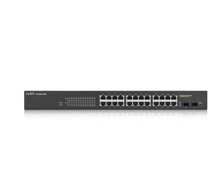 ZYXEL GS1900-24HP v2 24-port GbE L2 PoE Smart Switch rackmount 170 Watt