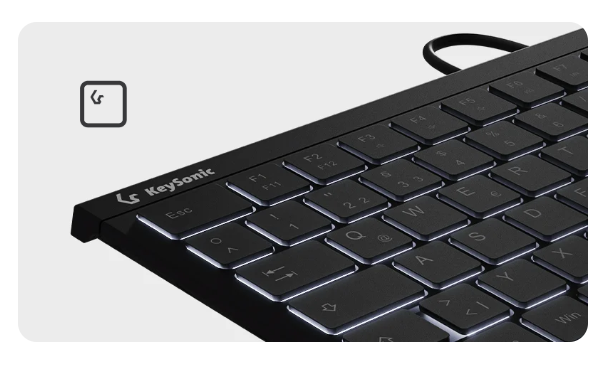 KeySonic Mini-TAS mit Nummernblock, BK, KSK-5011ELC (DE)