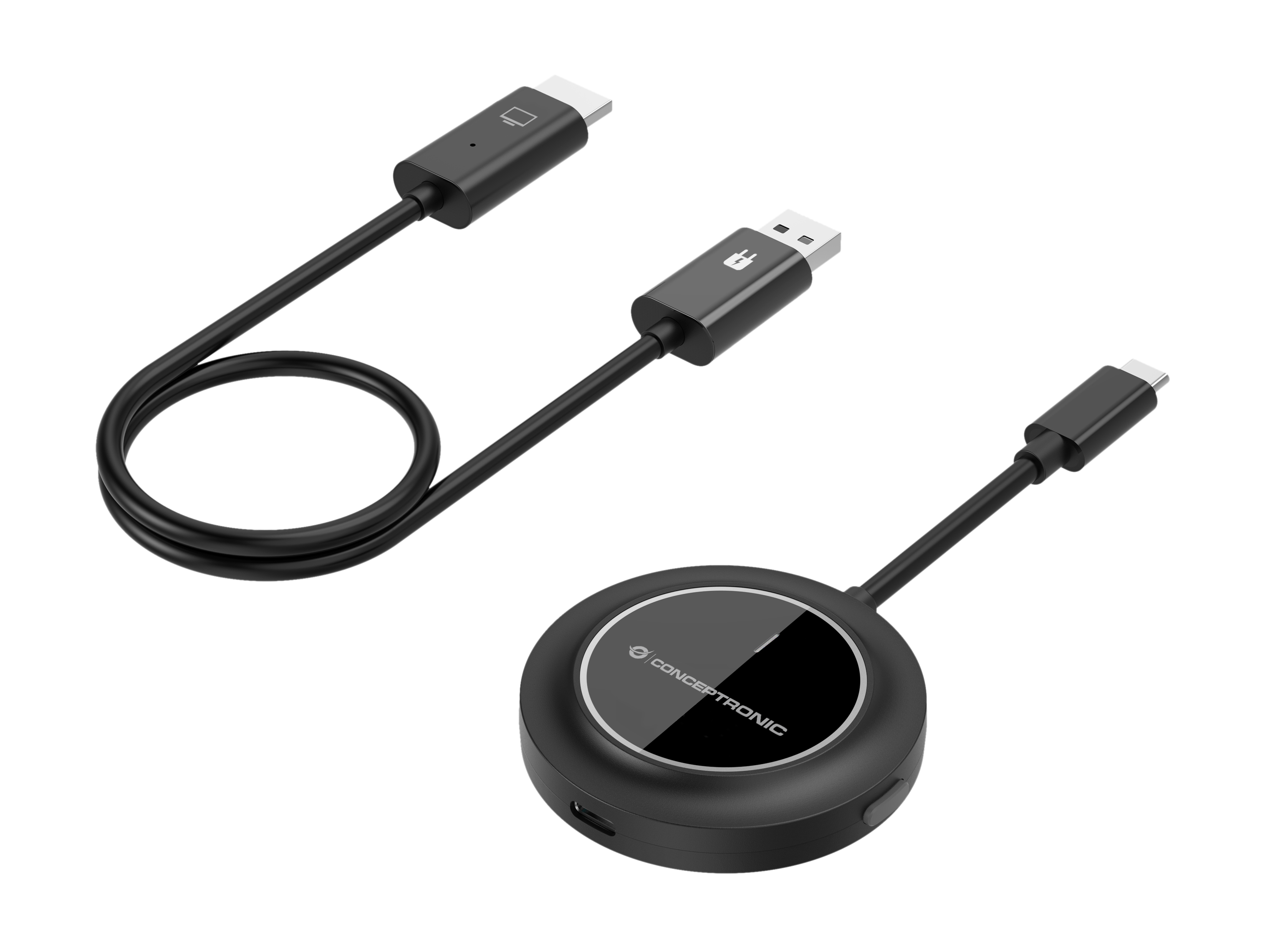 CONCEPTRONIC Adapter USB-C->HDMI Wireless 1080P/60Hz 30m sw