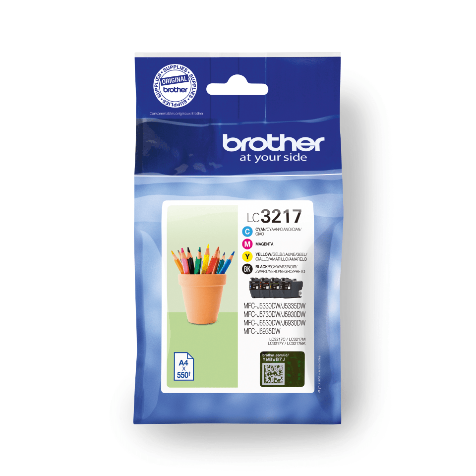 brother LC-3217VAL schwarz, cyan, magenta, gelb Druckerpatronen, 4er-Set