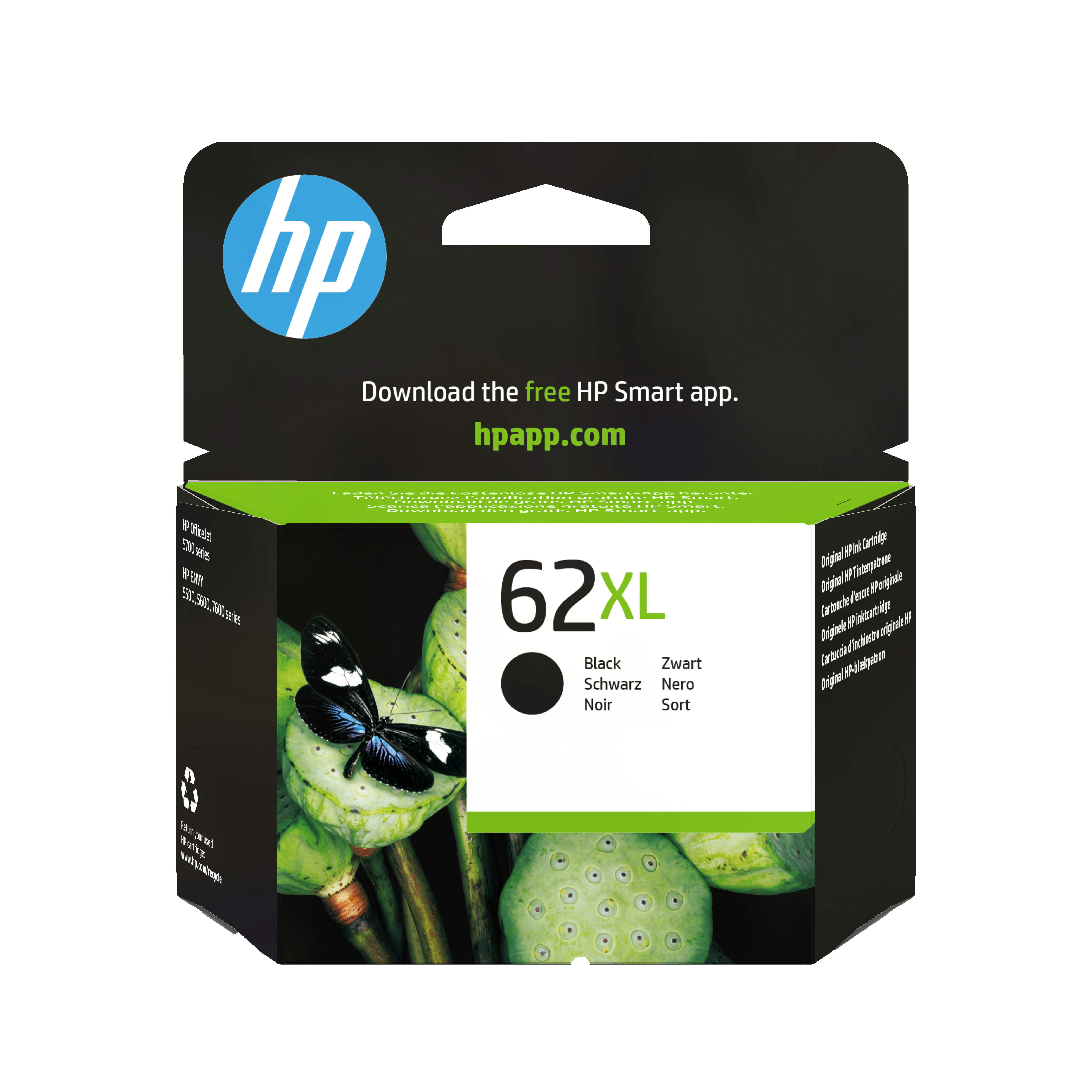 HP 62XL Schwarz Tintenpatrone 12ml