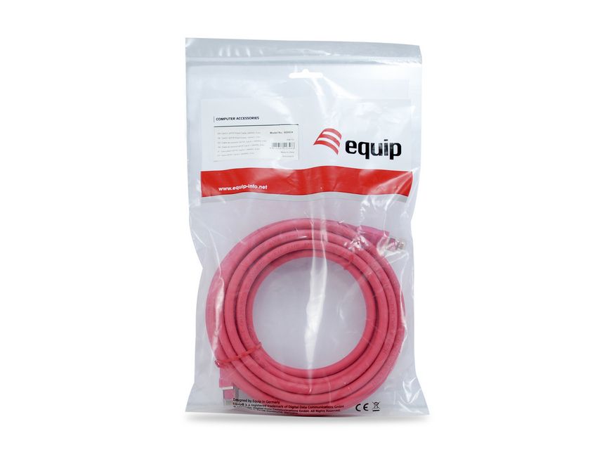 Equip Patchkabel Cat8.1 S/FTP 2xRJ45 0.50m rot LSZH Polybeutel