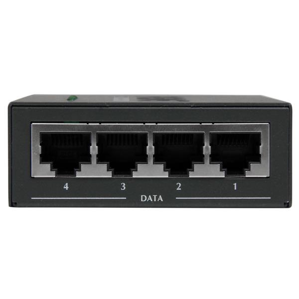 4 PORT GIGABIT POE+ INJECTOR IN