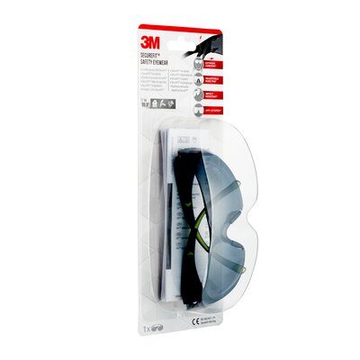 3M Schutzbrille SecureFit schwarz, grün, 1 St.
