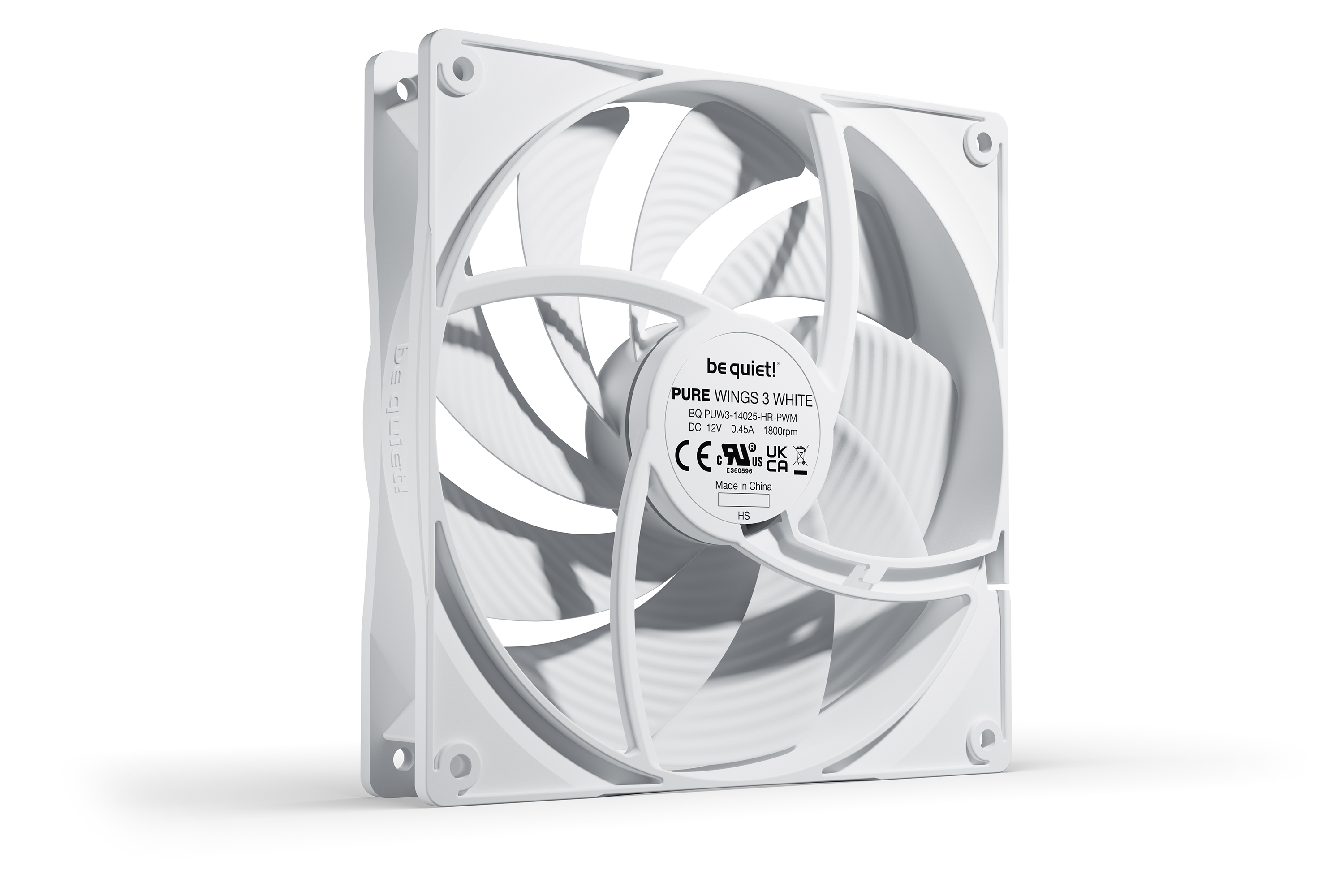 be quiet LÃ¼fter 14014025 Pure Wings 3 White PWM highspeed