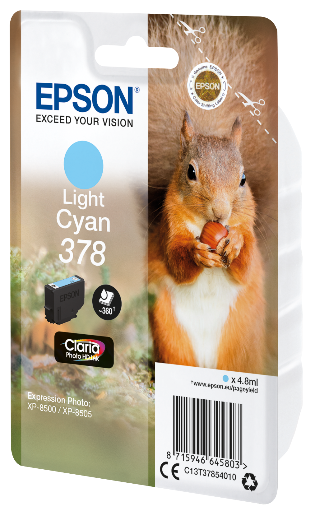 EPSON 378/T37854 (Eichhörnchen) light cyan Druckerpatrone