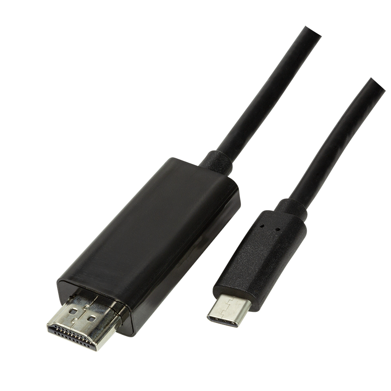 Logilink USB-C Kabel 3.2 Gen1 zu HDMI-A 4K/60 Hz, schw. 1,8m