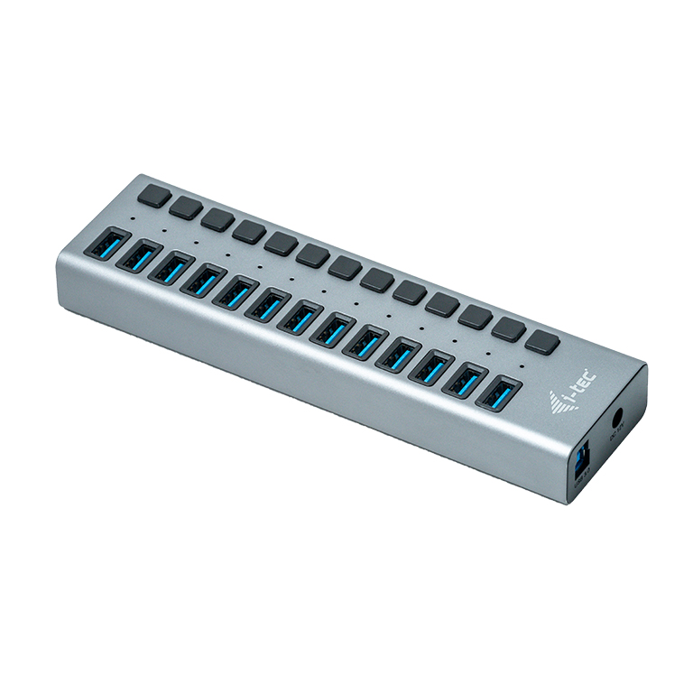 I-TEC USB 3.0 Charging HUB 13port port mit externem Netzadapter 60W 13x USB Ladeport fuer Tablets Notebooks Ultrabooks PC