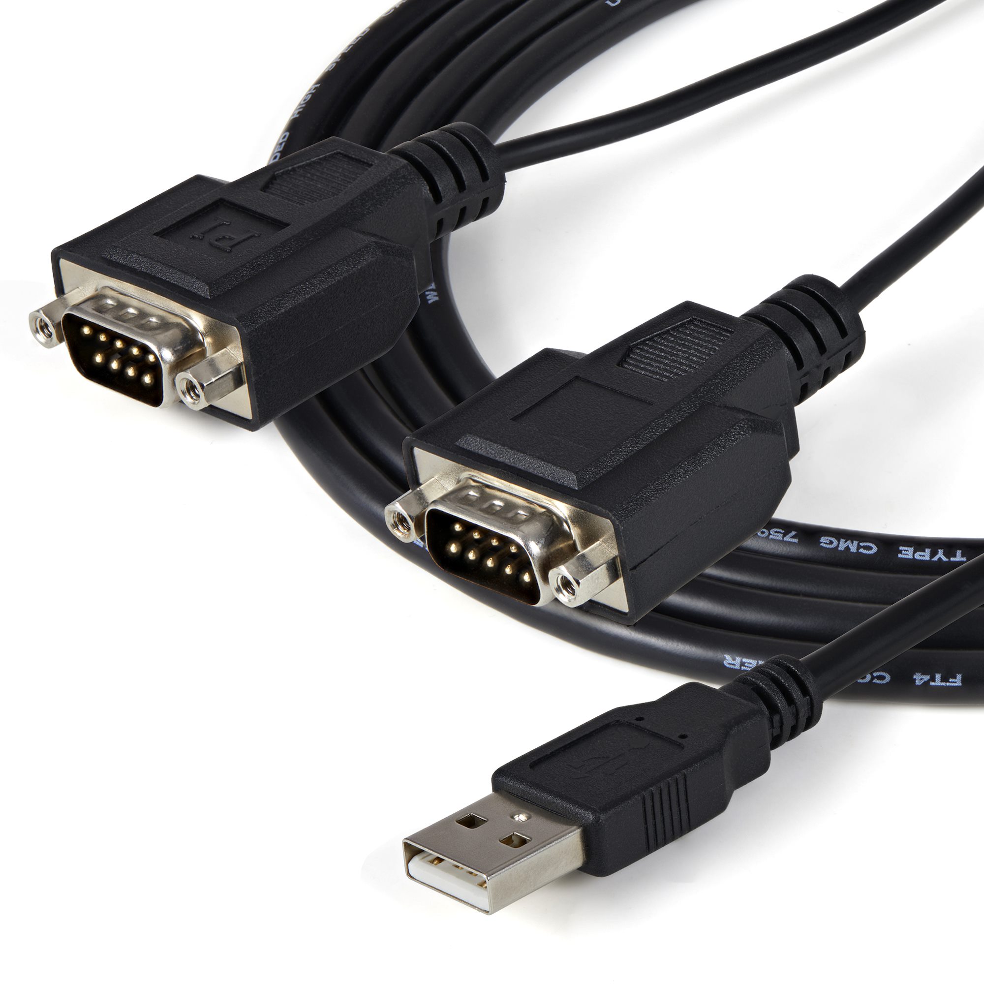 2 PORT USB TO SERIAL CABLE .