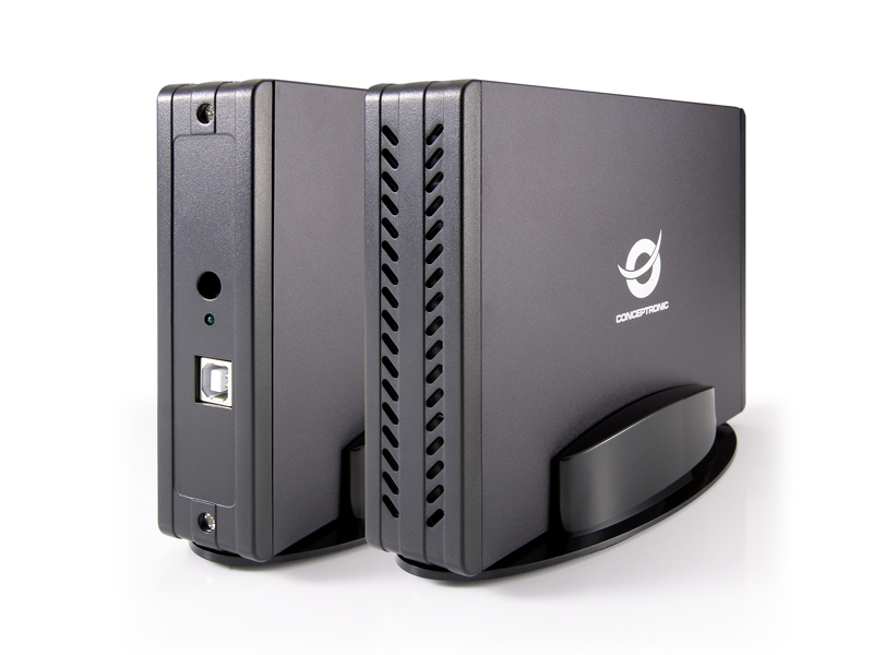 CONCEPTRONIC HDD Gehäuse 3.5SATA HDD/SSD USB-A2.0 480Mbs sw