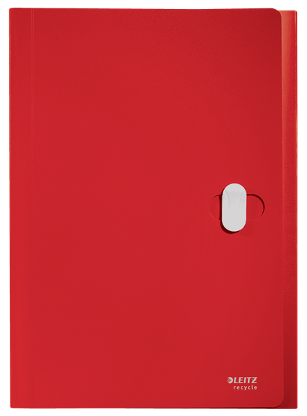 LEITZ Fächermappe recycle 4624 5 Fächer rot, 1 St.