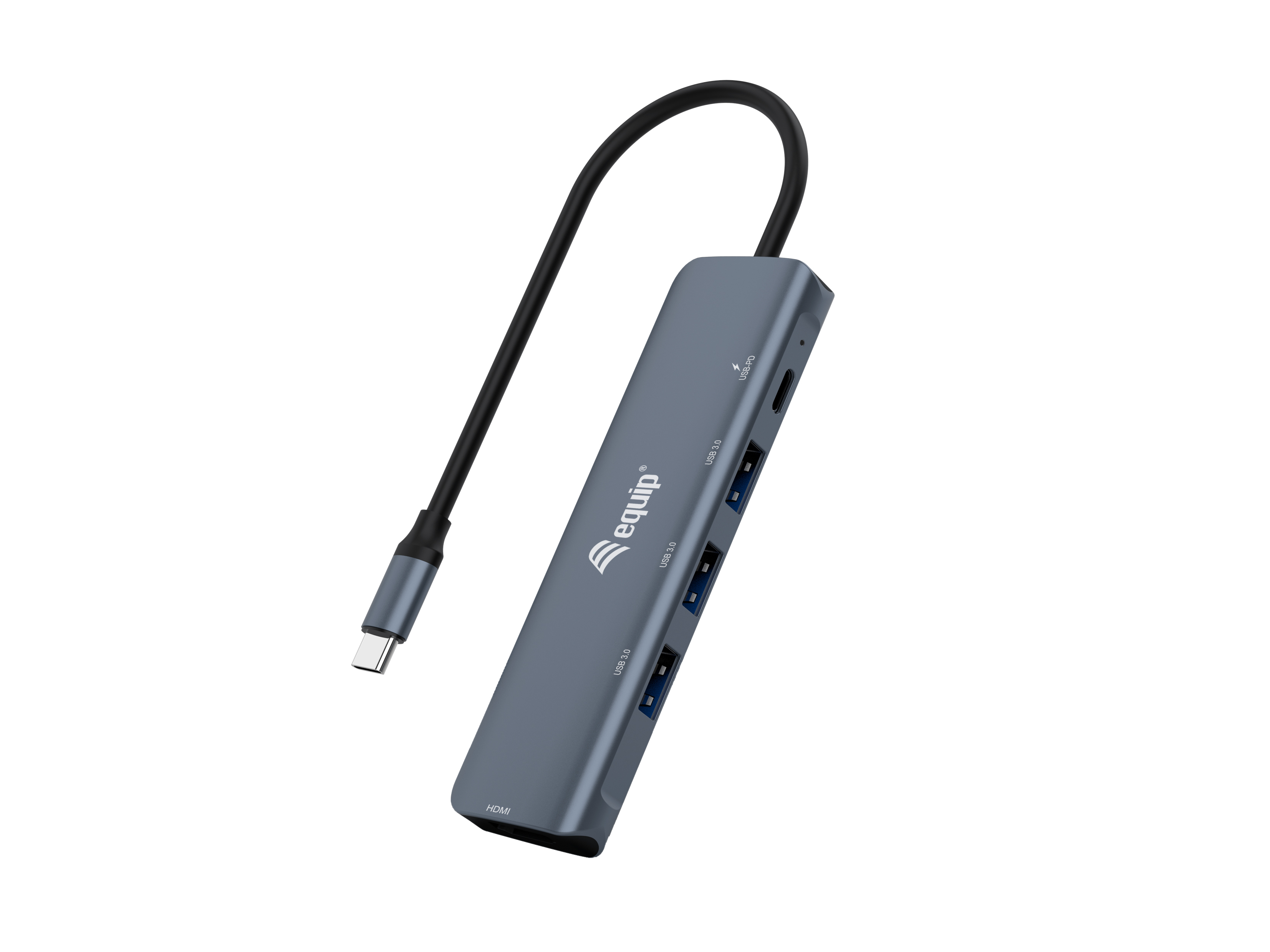 Equip Dock 5-1 USB-C->HDMI,3xUSB-A,100W USB-C 0.25m