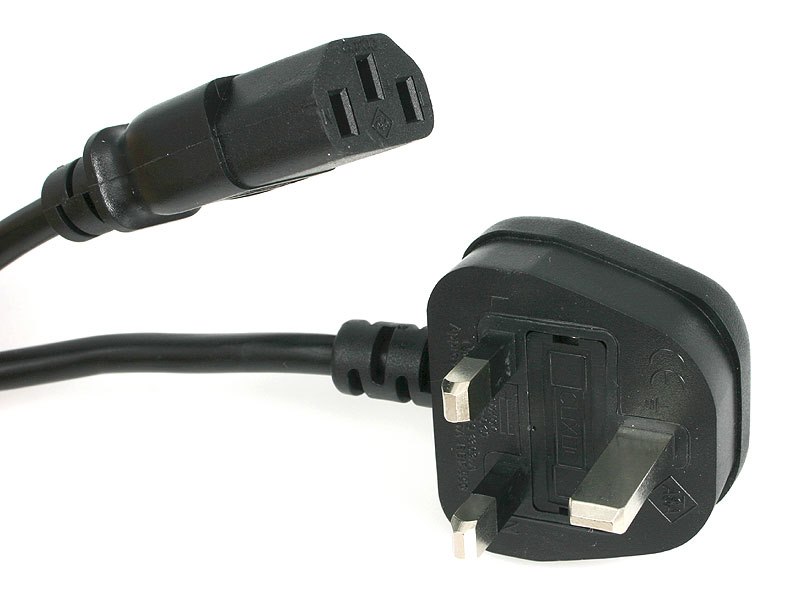 UK COMPUTER POWER CABLE 18AWG .