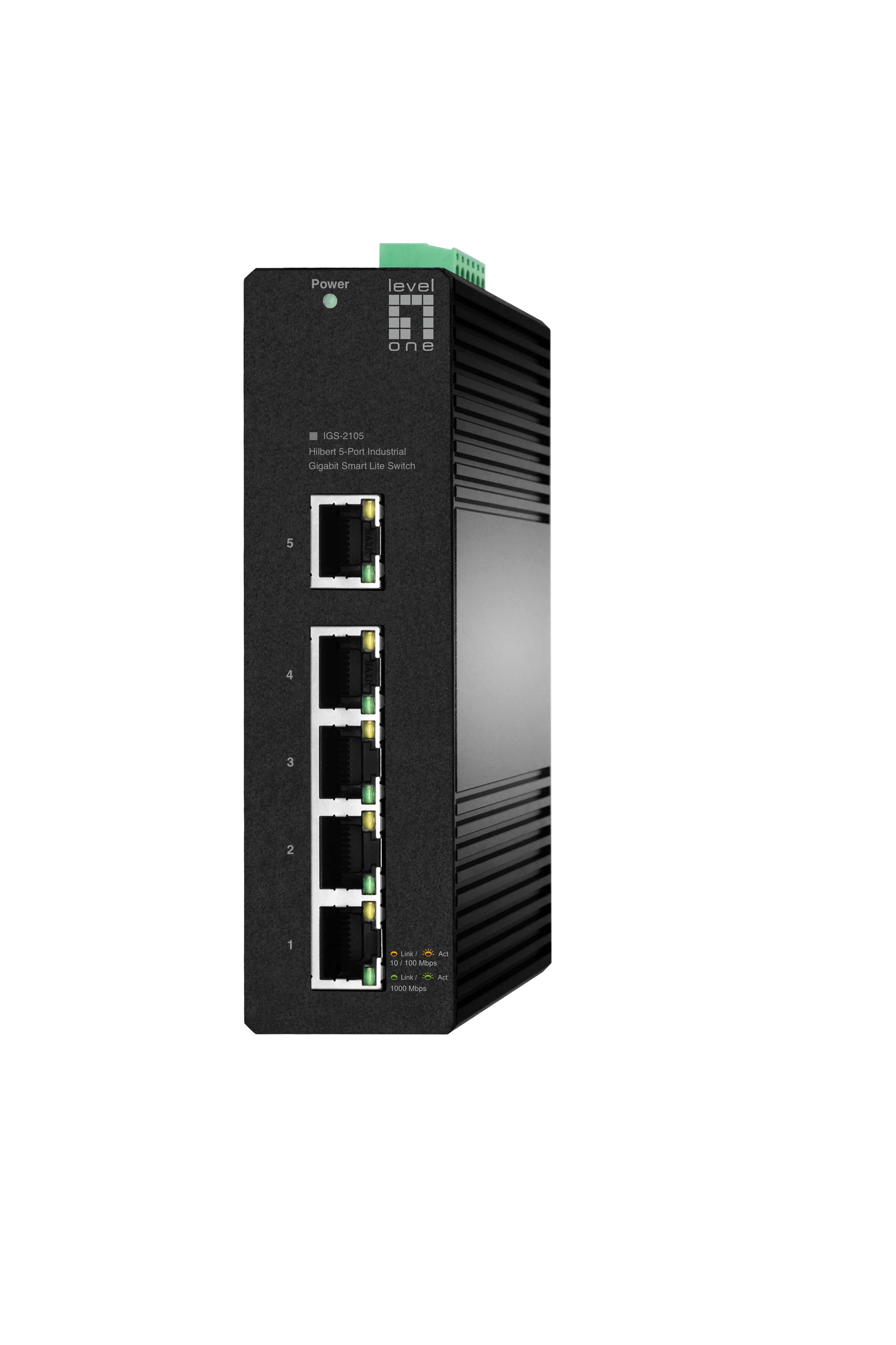 LevelOne Industr.Switch 5xGE/IP30+DIN Hilbert SL managed