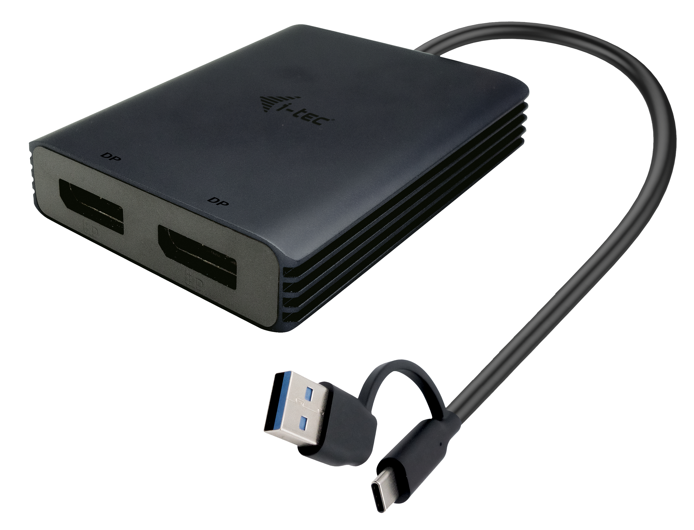 I-TEC USB-A/C 2X DP ADAPTER DUAL 4K DP VIDEO ADAPTER
