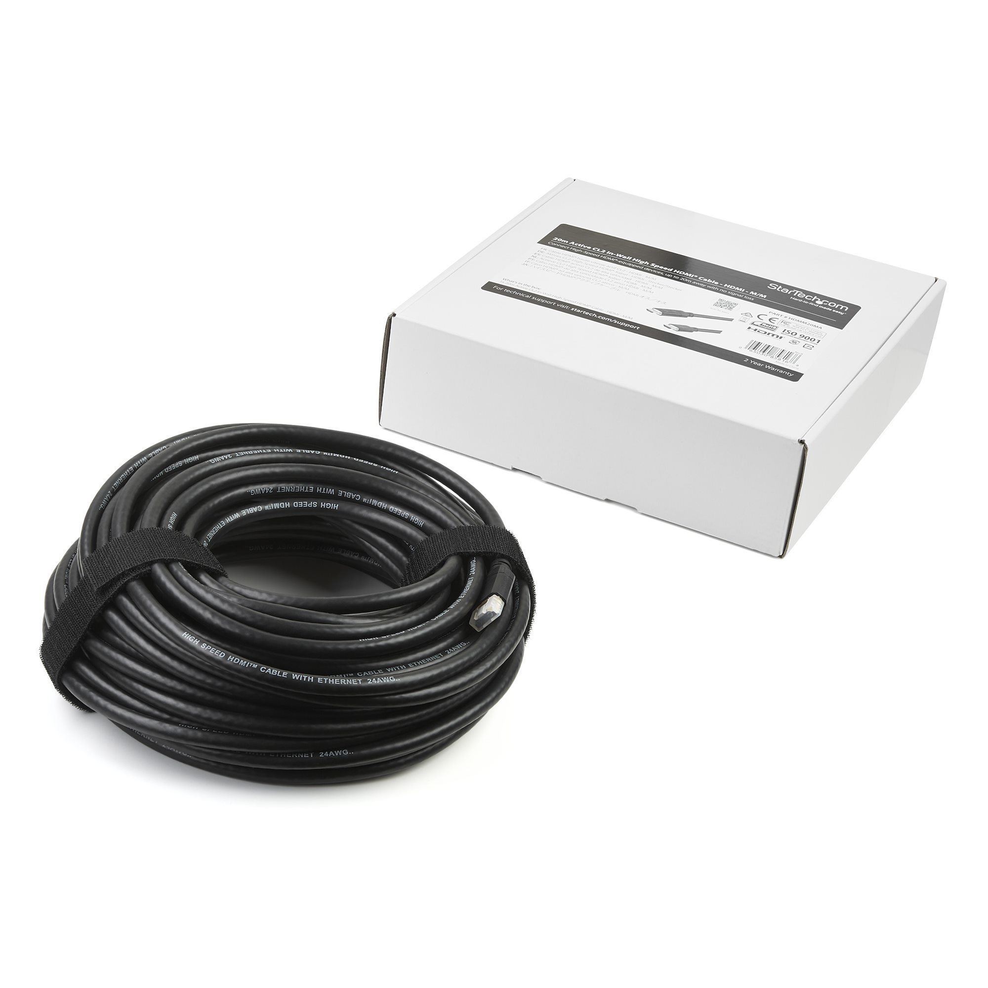 STARTECH.COM High Speed HDMI Kabel - St/St - Aktiv - CL2 In-Wall - 20m - Ultra HD 4K x 2K - Aktives HDMI Kabel