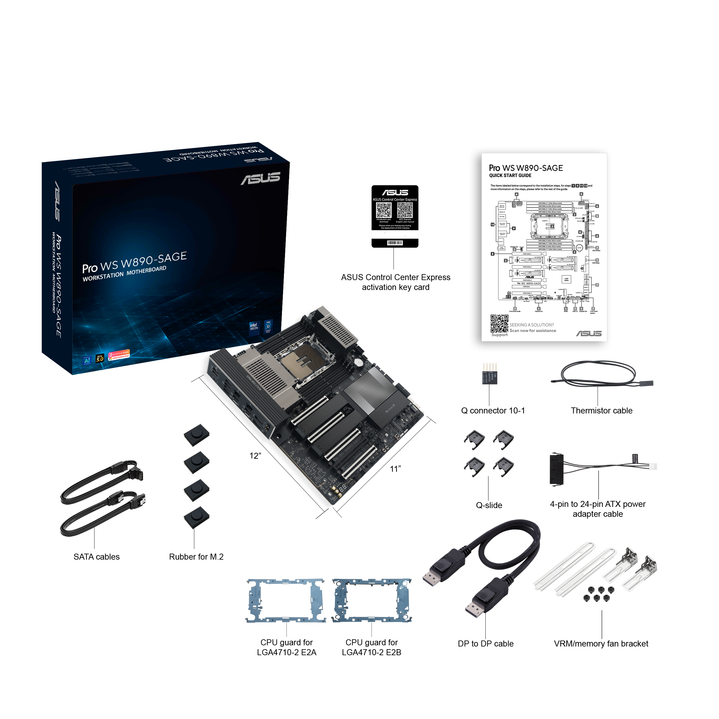 ASUS PRO WS W890E-SAGE (INTEL,4710,DDR5,EBB)