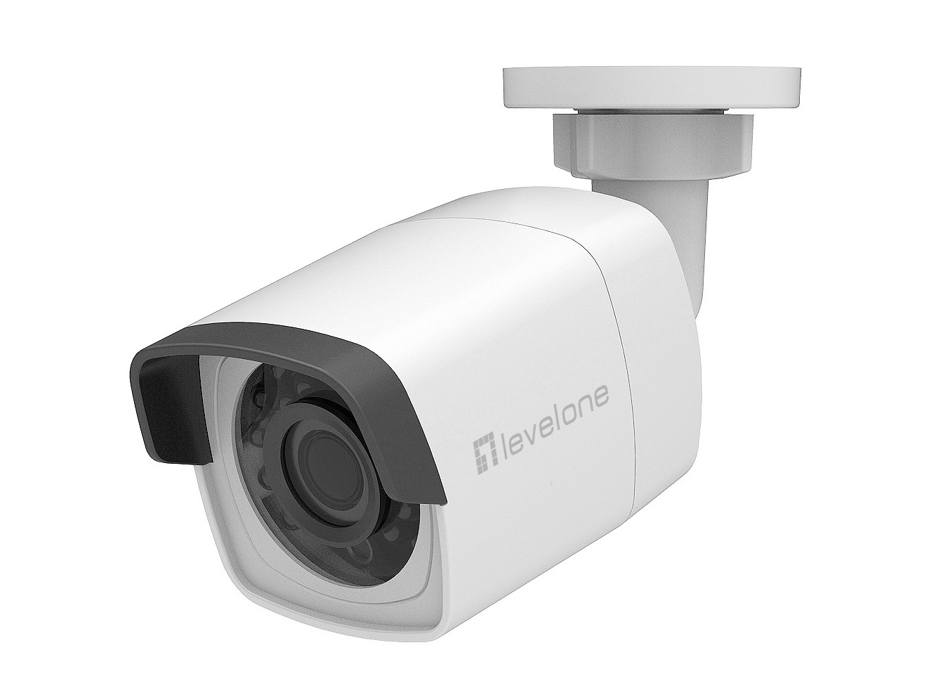 LevelOne IPCam Bullet Fix Out 4MP/H.265/IR/ 7W/PoE/IP67
