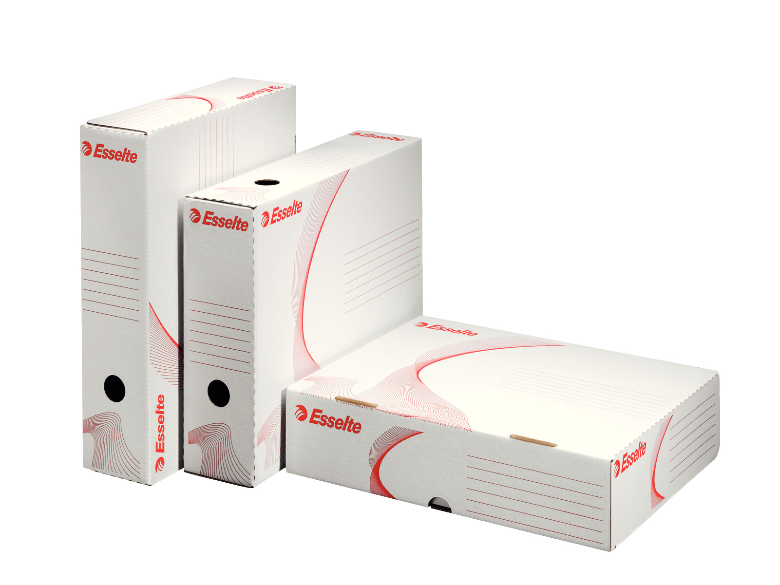 Esselte Archivboxen weiß 25,5 x 32,9 x 8,0 cm, 10 St.