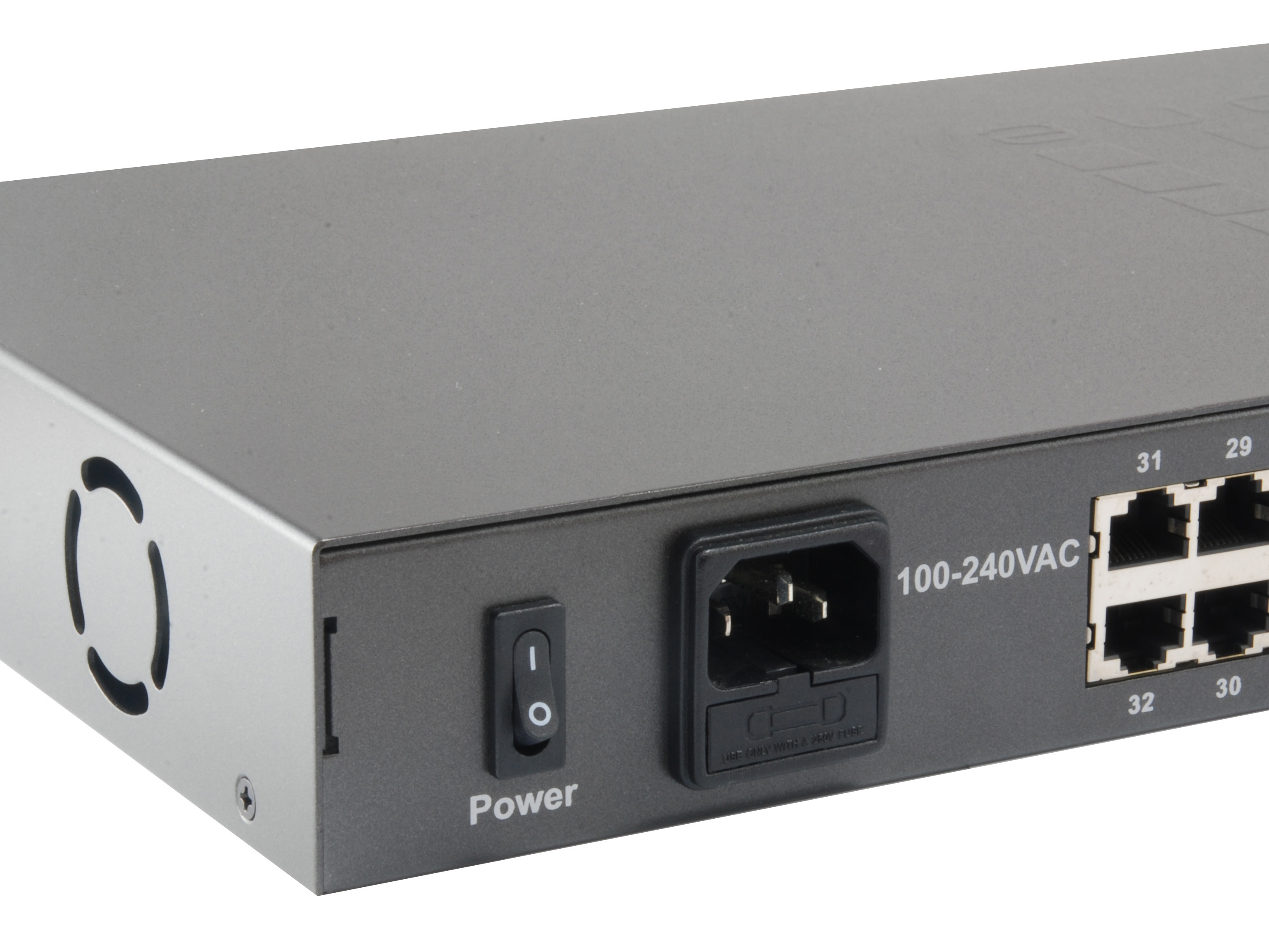 LevelOne PoE+Switch 32xFE PoE/2xGE 250W 19 unmanaged Metall