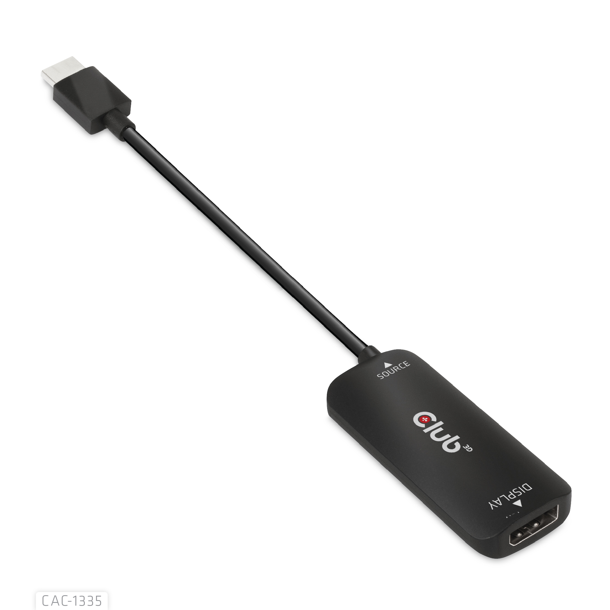 Club3D Adapter HDMI + MicroUSB > DP 4K120Hz aktiv St/Bu retail