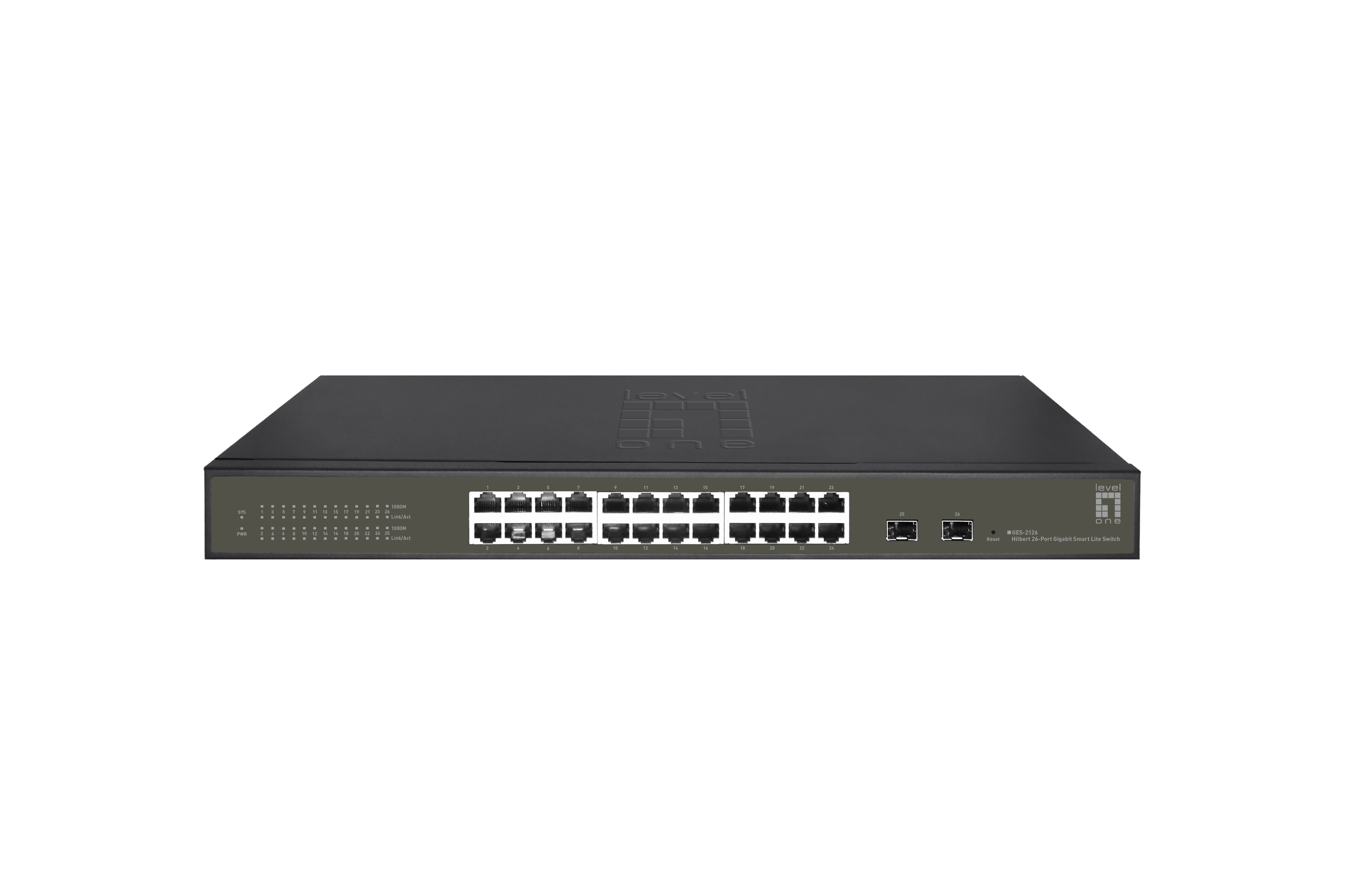 LevelOne Switch 24xGE/2xSFP 19 Hilbert SL