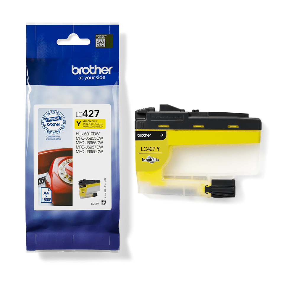 LC-427Y INKJ YELLOW 1500P. F. MFCJ5955/6955/57DW/HLJ6010DW