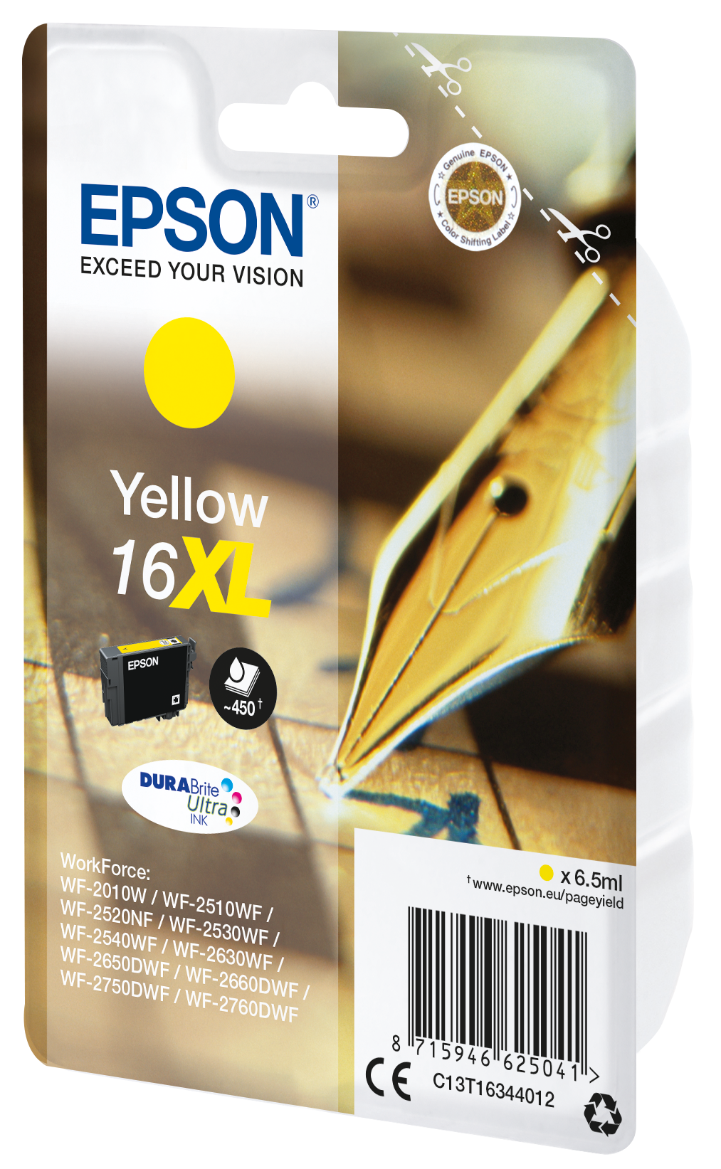 EPSON 16XL / T1634XL (Füller) gelb Druckerpatrone