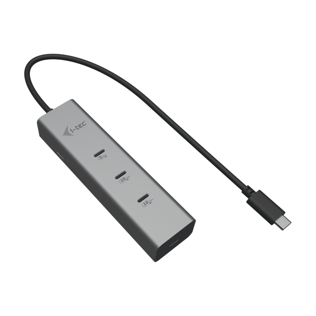 I-TEC USB-C Charging Metal HUB 5port with USB-C video 8K 1xUSB-C video/Data 1xUSB-C PD/Data 1xUSB-C 3.2 Gen1 2xUSB-C 3.2 Gen2 PD85W