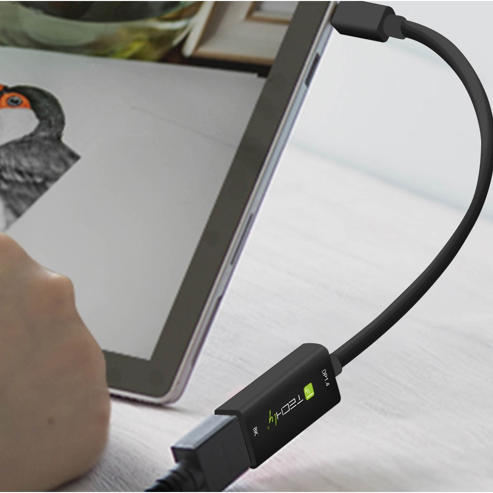 TECHLY Adapter Mini DisplayPort M 1.4 auf HDMI F 8K schwarz