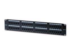 DIGITUS Patchpanel 2HE 48-Port Cat6 ungeschirmt schwarz