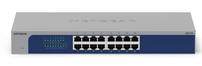 NETGEAR Switch 16-port 10/100/1000 GS516-300EUS