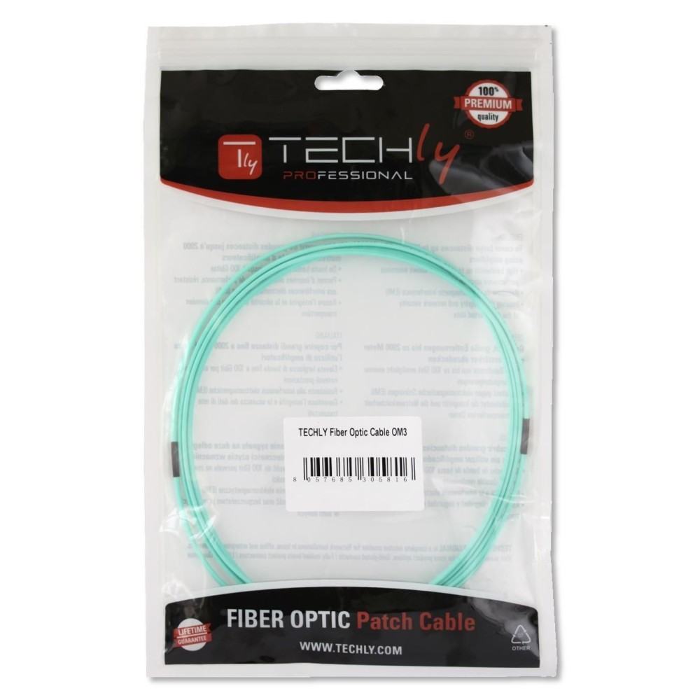 EFB LWL Kabel Duplex Jumper LC-LC 50/125 OM3 15 Meter LSZH Halogenfrei aqua 2.0mm geprueft mit Messprotokoll