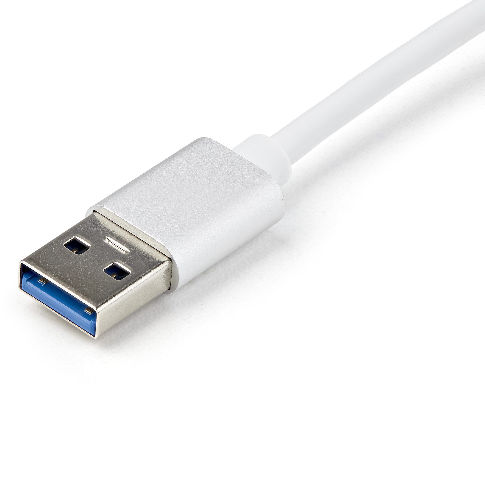 USB 3.0 NETWORK ADAPTER-SILVER ALUMINUM DESIGN SILVER FINISH