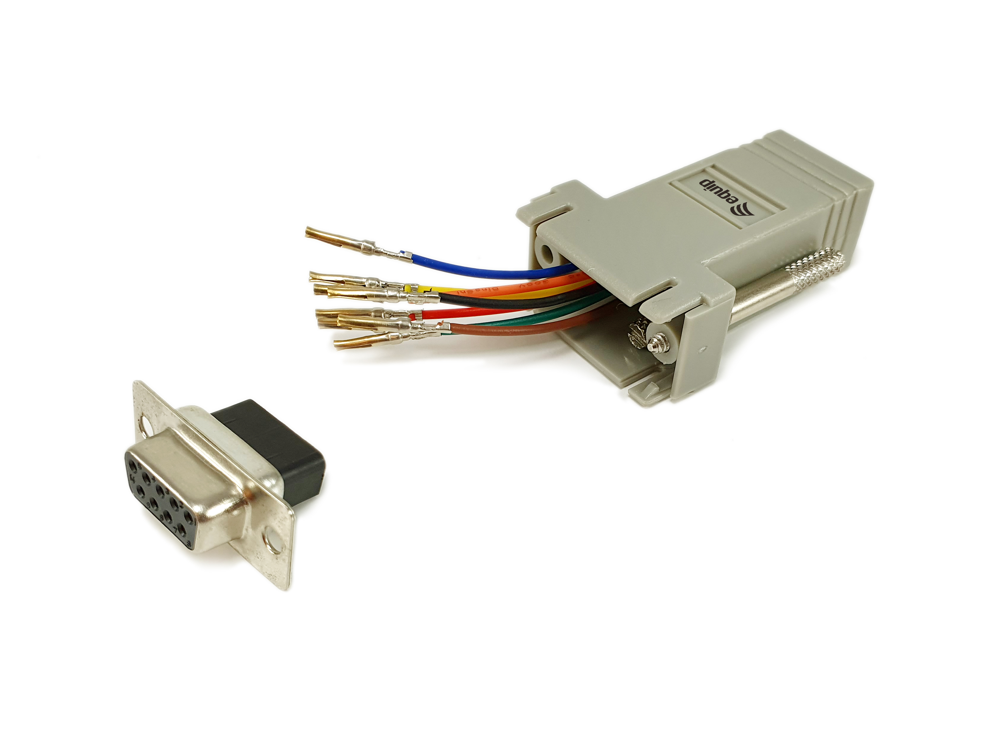 Equip Adapter DB9 Serial->RJ45 Bu/Bu 8Pin grau Polybeutel