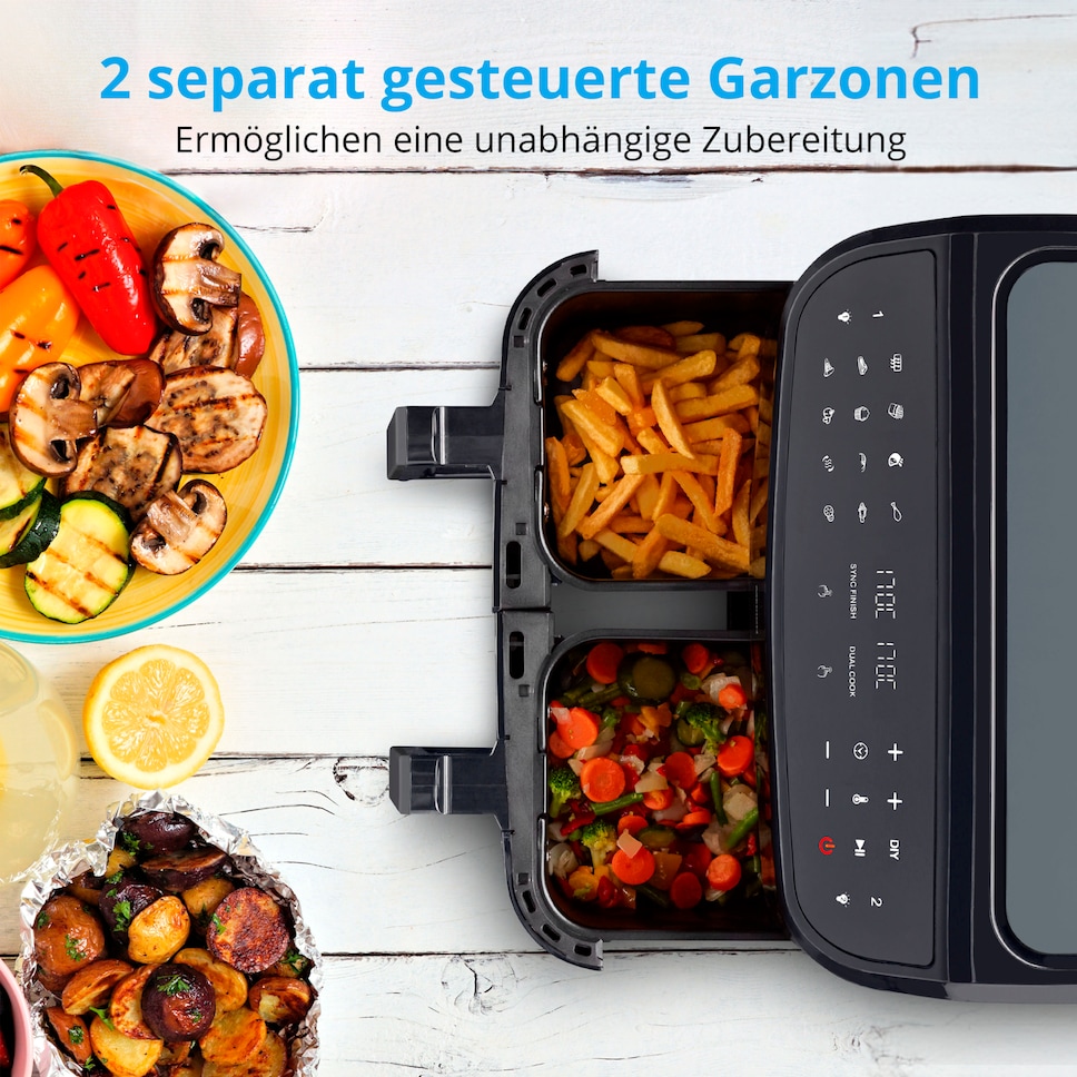 Doppel Heißluftfritteuse Life P20 MD11760 XXL