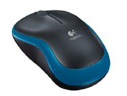 Logitech Mouse M185 Wireless Black/Blue