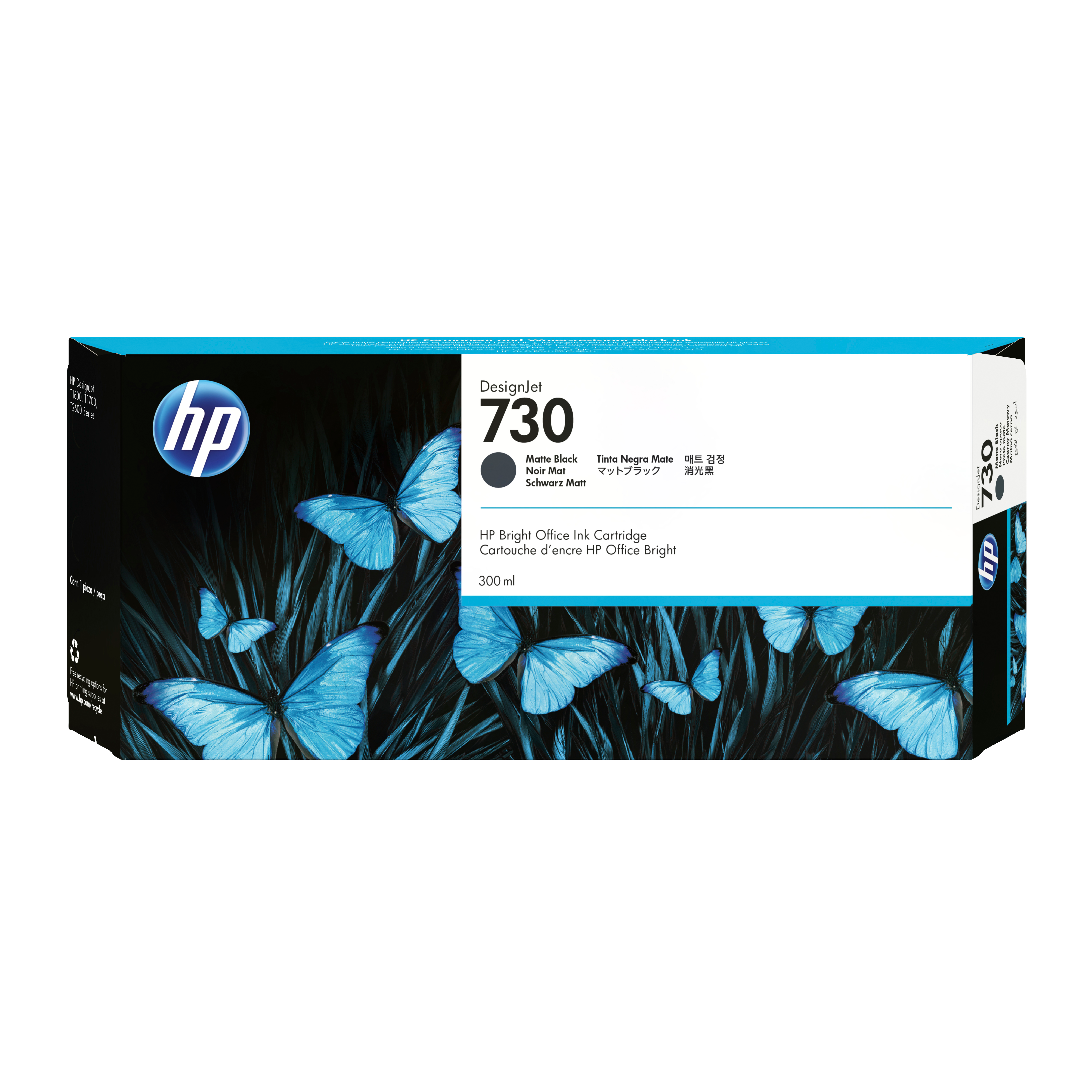 HP 730 300 ml Tinte Matt Schwarz