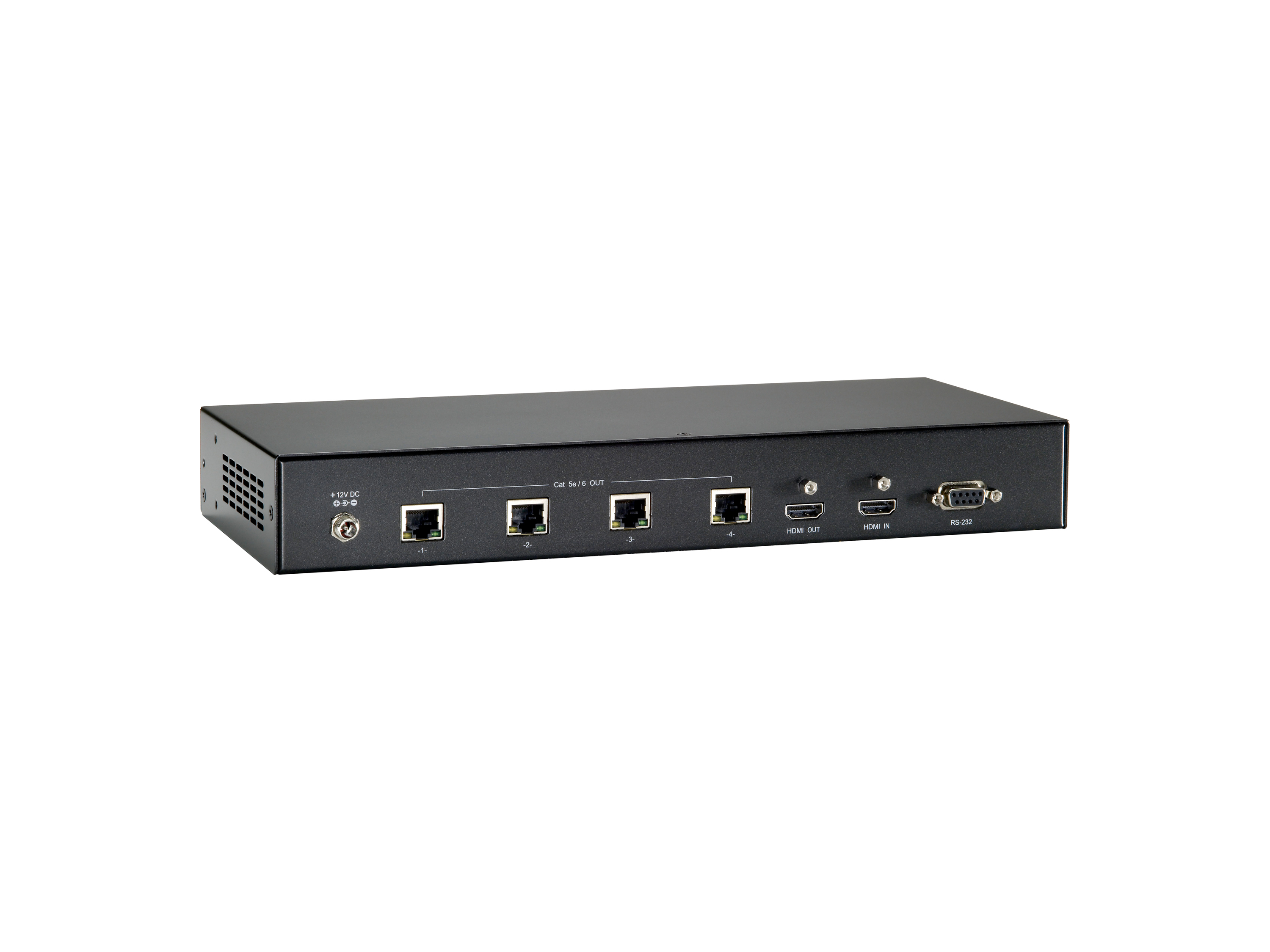 LevelOne HDMI Sender Cat5 PoE 4xRJ45/2xHDMI/+100.00m schwarz