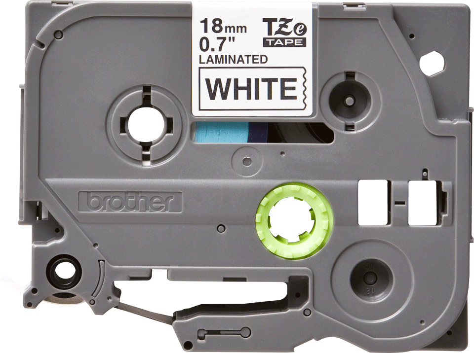 TZE-241 LAMINATED TAPE 18MM 8M BLACK ON WHITE