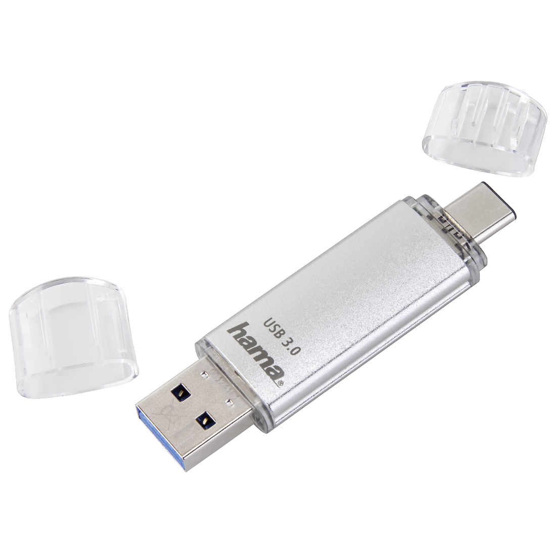 hama USB-Stick C-Laeta silber 256 GB, 1 St.