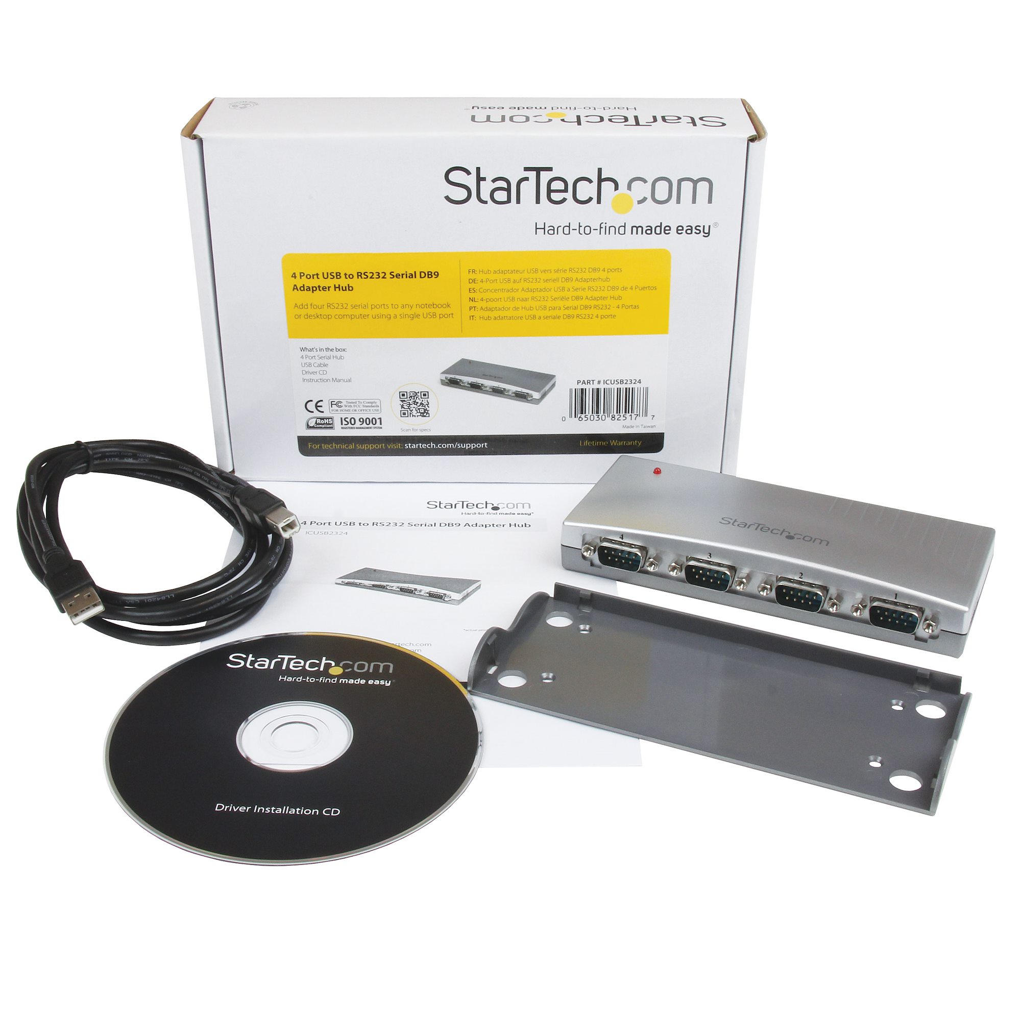 4 PORT USB TO SERIAL HUB