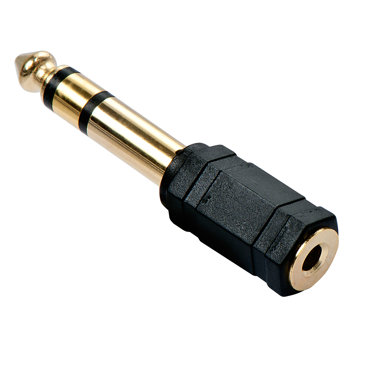 STEREO AUDIO-ADAPTER 3.5MM K LINKENBUCHSE AN 6.3MM KLINKEN