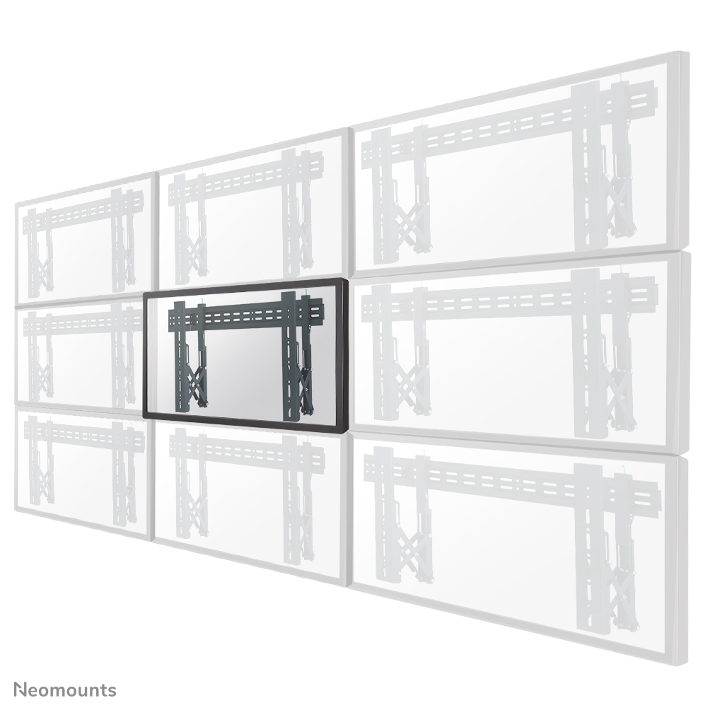 NEOMOUNTS VW1000 Videowall Wandhalterung Fix 81,28-190,5cm 32-75Zoll max 50kg VESA bis 600x400 Abstand zur Wand 5-20cm Wa